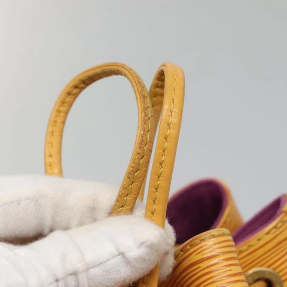 LOUIS VUITTON Epi Petit Noe Shoulder Bag Yellow - Picture 10 of 14